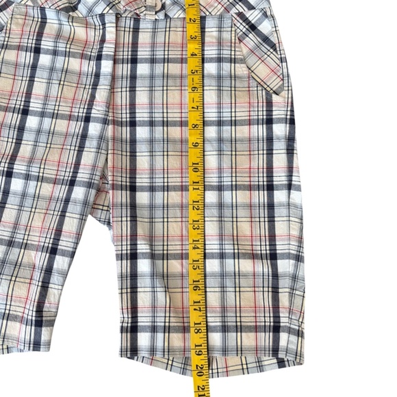 Cracked Wheat Plaid Bermuda Shorts - Picture 7 of 7